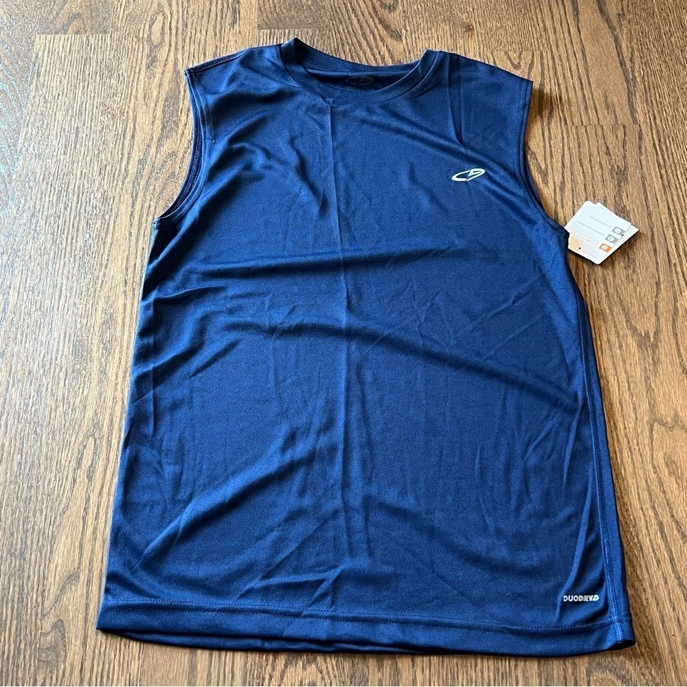 NWT C9 by Champion mens sleeveless tank duo dry, UV protection size small
